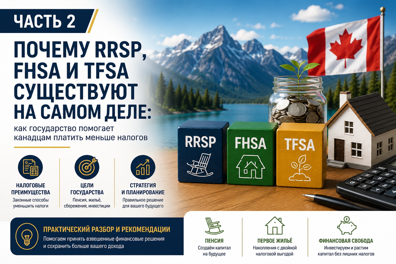 RRSP, FHSA, TFSA: государство помогает снижать налоговую нагрузку?